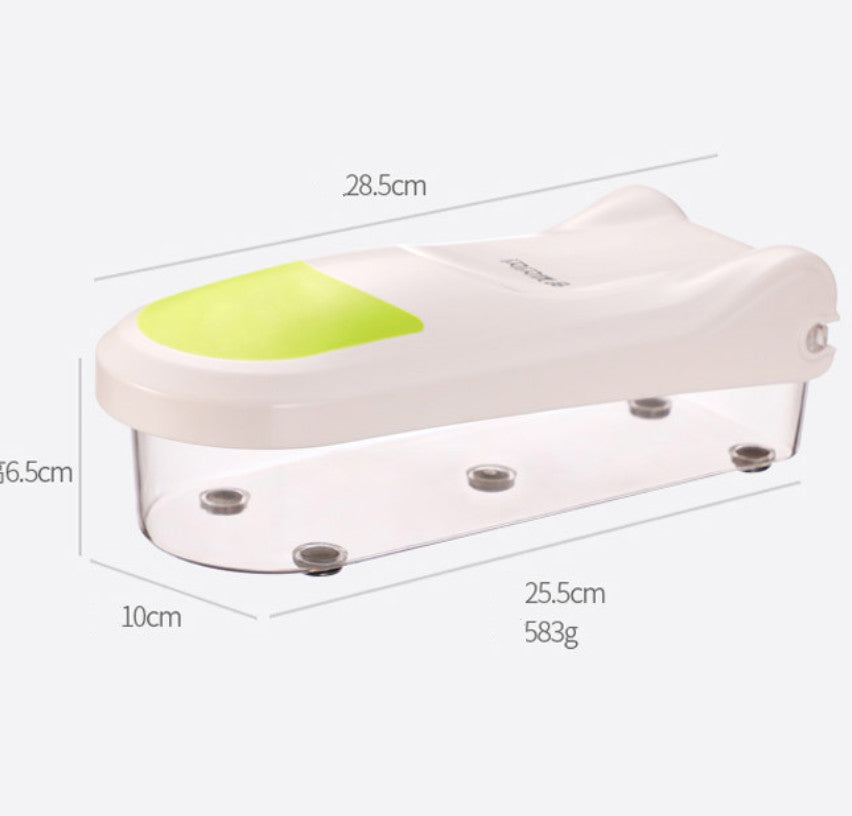 Tagliaverdure Multifunzione 2-in-1 – Affetta, Taglia e Prepara in Modo Facile e Veloce